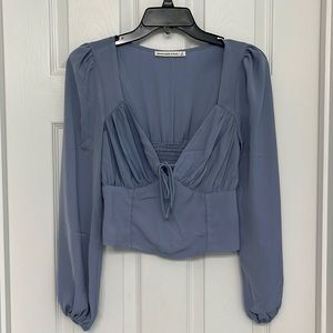 Abercrombie and Fitch, size S, light blue blouse
